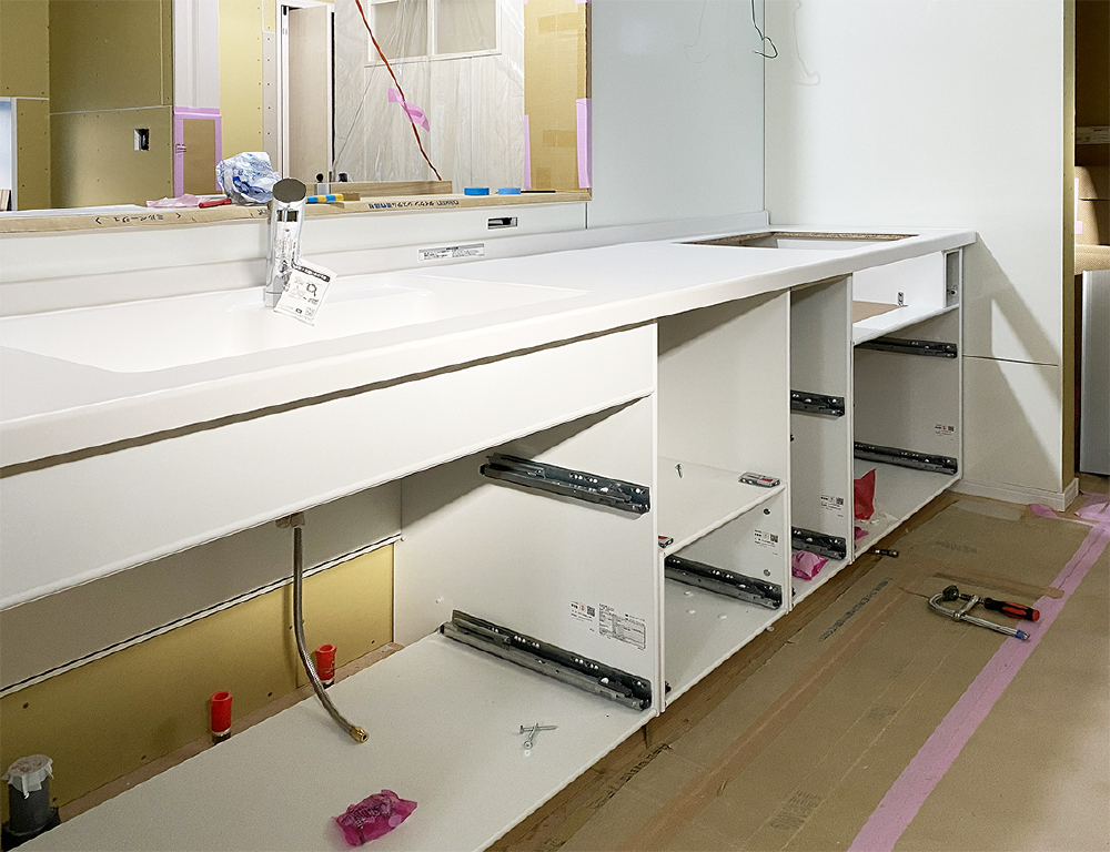 システムキッチン施工