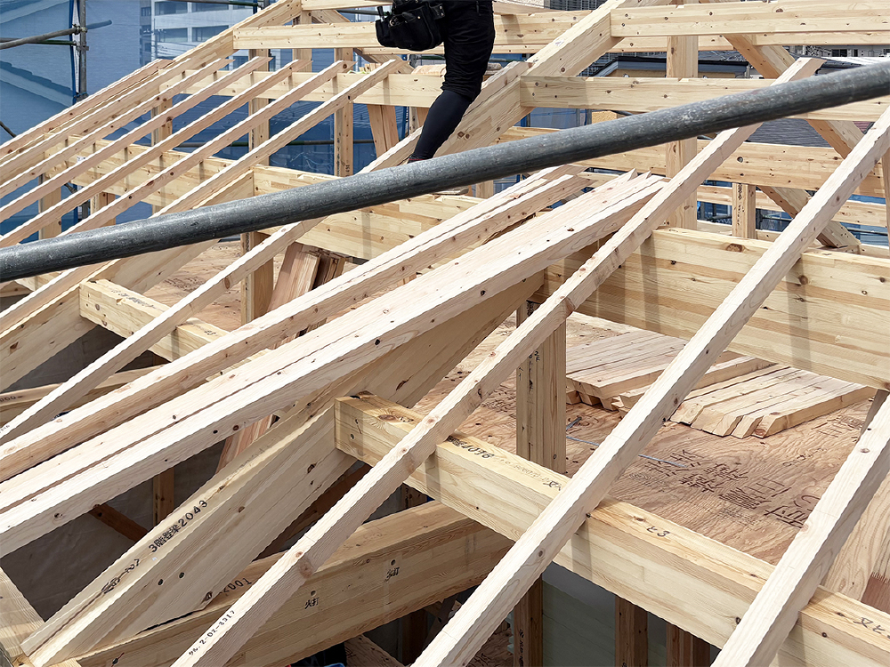 屋根工事（下垂木）