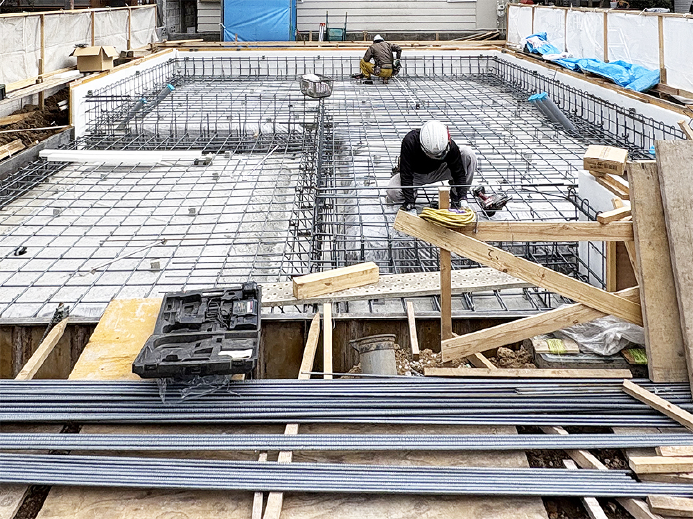 基礎工事（配筋）