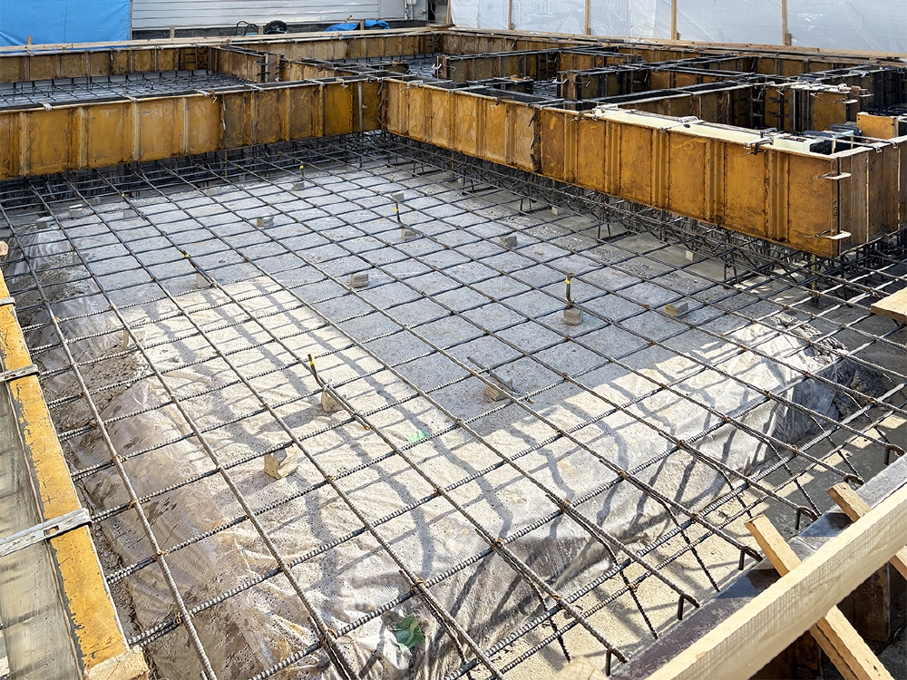 基礎工事（型枠設置）