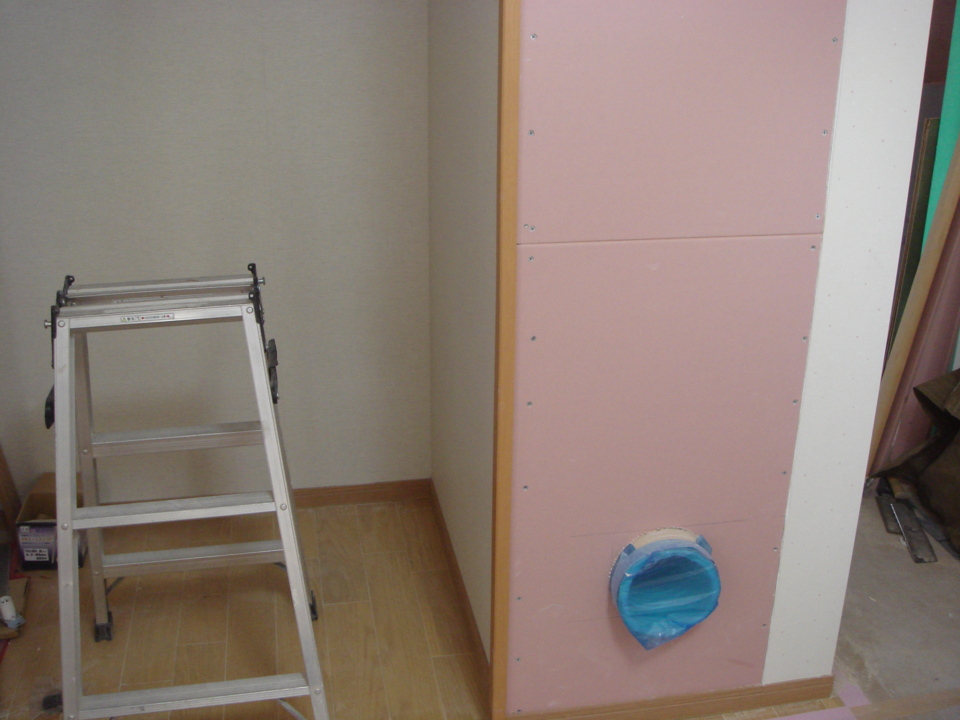 ２階のセンターダクト　給気口