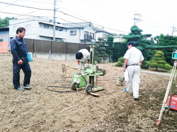 擁壁工事（事前打ち合わせ）