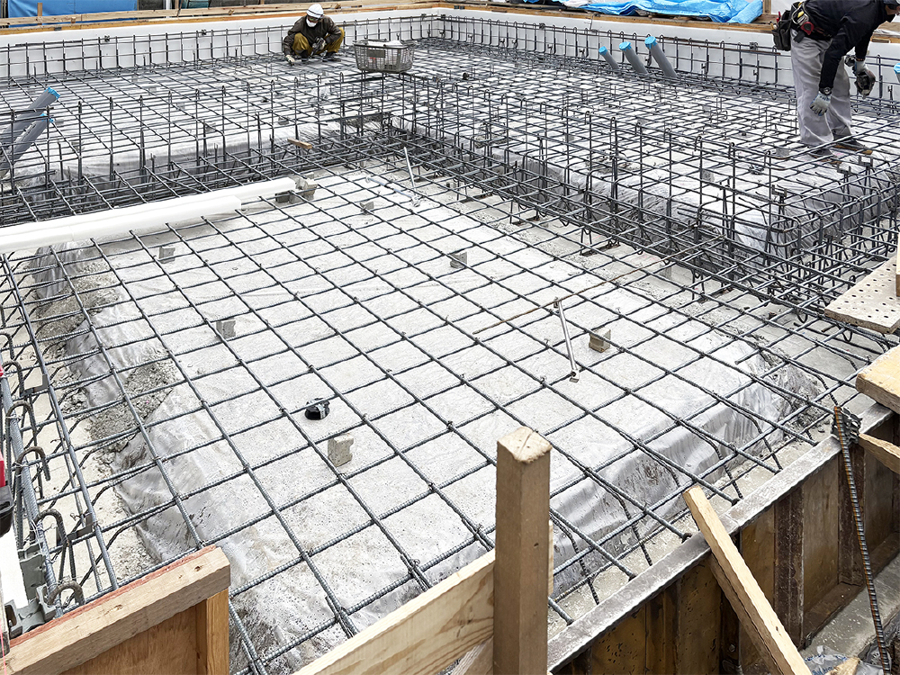 基礎工事（配筋）