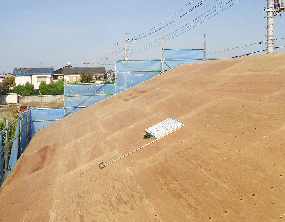 屋根工事（野地合板）